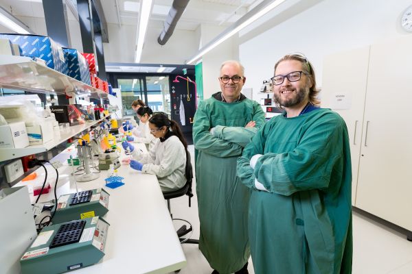 prostate cancer group working in lab