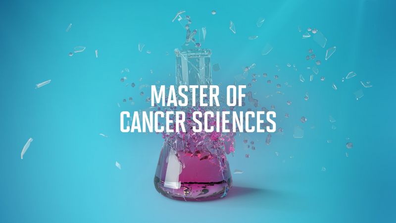 Exploding beaker containing purple liquid